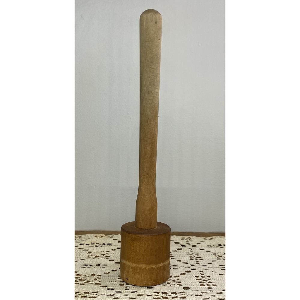 Wood Plunger for Vintage Victorio Food Strainer Rustic Country Kitchen Decor